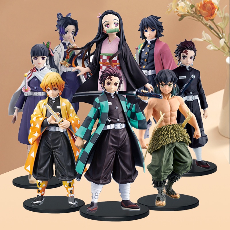 Mô Hình Kimetsu No Yaiba Nhân Vật Anime Figure Anime, Mô Hình Tanjiro, Zenitsu, Nezuko, Rengoku