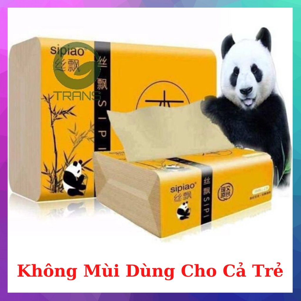 Giấy Ăn Gấu Trúc KHÔNG CHẤT TẨY Hàng đủ [SHOPEE TRỢ GIÁ]