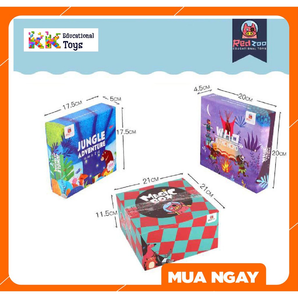 Đồ chơi giáo dục: Combo chiếc hộp ảo thuật - Magic box - Redzoo - KKstore