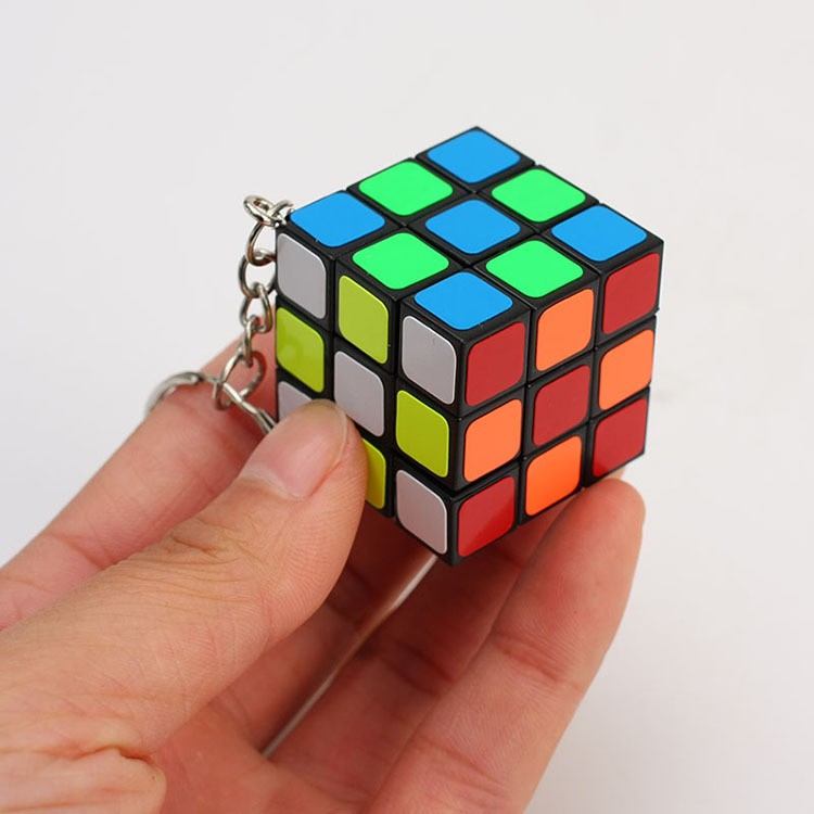 Móc Khóa Rubik 3x3 Keychain 3cm (Xoay Cứng)