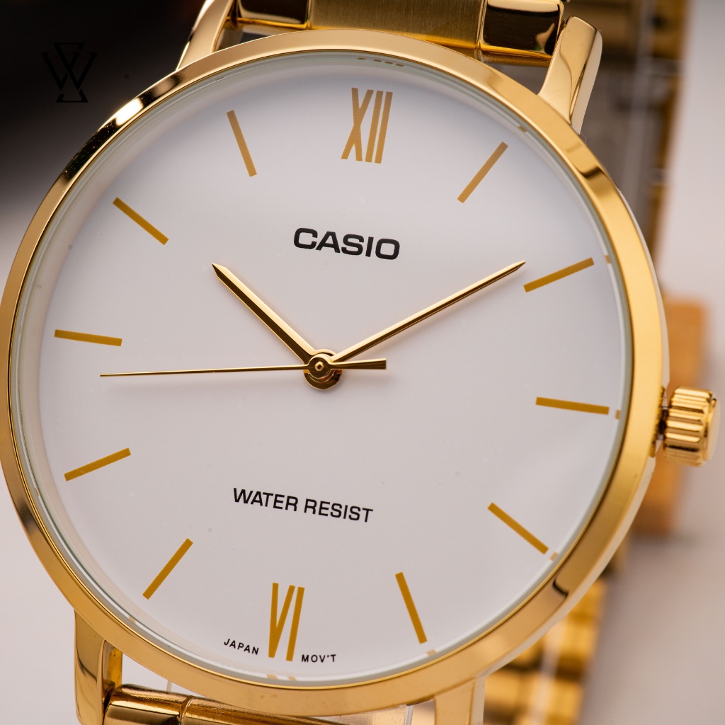Đồng Hồ Quartz Nam Casio WATCHSTORE MTP-VT01G-7BUDF Thiết Kế Kính Khoáng 40mm, Dây Kim Loại, Vỏ Thép Không Gỉ