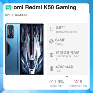 Xiaomi Redmi K50 Gaming 5G-Hàng CHÍNH HÃNG bảo hành 12 tháng
