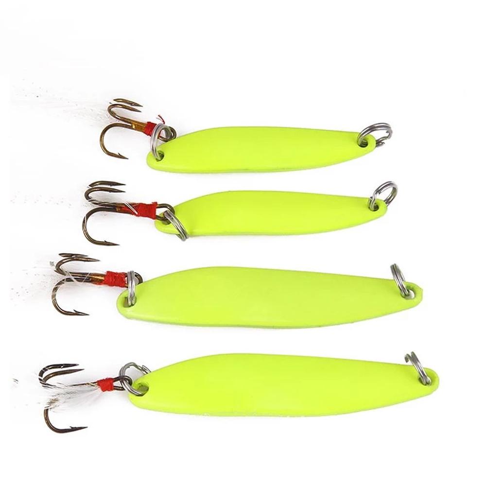 Mồi Câu Cá Giả Phát Sáng Banilo Có Móc Câu Spinner