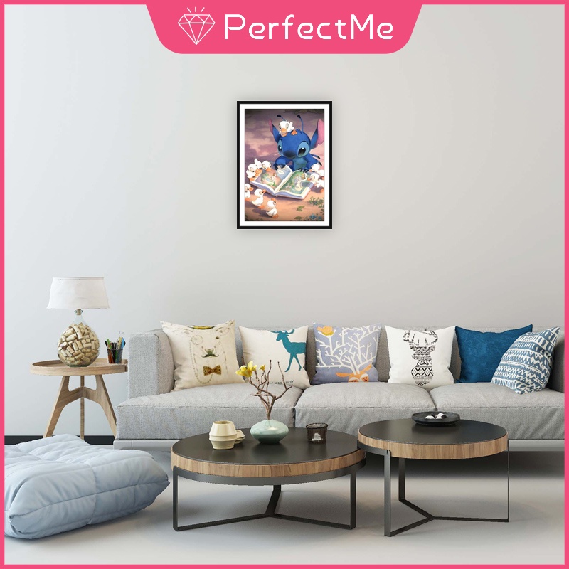 Bộ tranh đính đá 5D họa tiết hoạt hình độc đáo DIY dùng trang trí nhà cửa