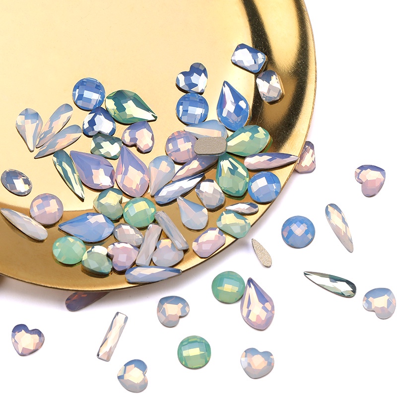 Bộ 20 Viên Đá Opal 3D Đính Móng Tay Lấp Lánh