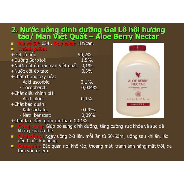 [FREE SHIP] Nước uống dinh dưỡng Forever Aloe Berry Nectar