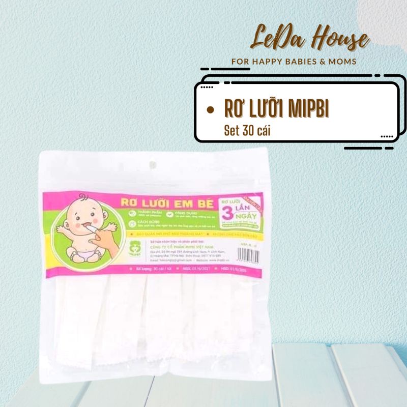 Rơ lưỡi cho bé sơ sinh MIPBI Vietnam túi 30 cái