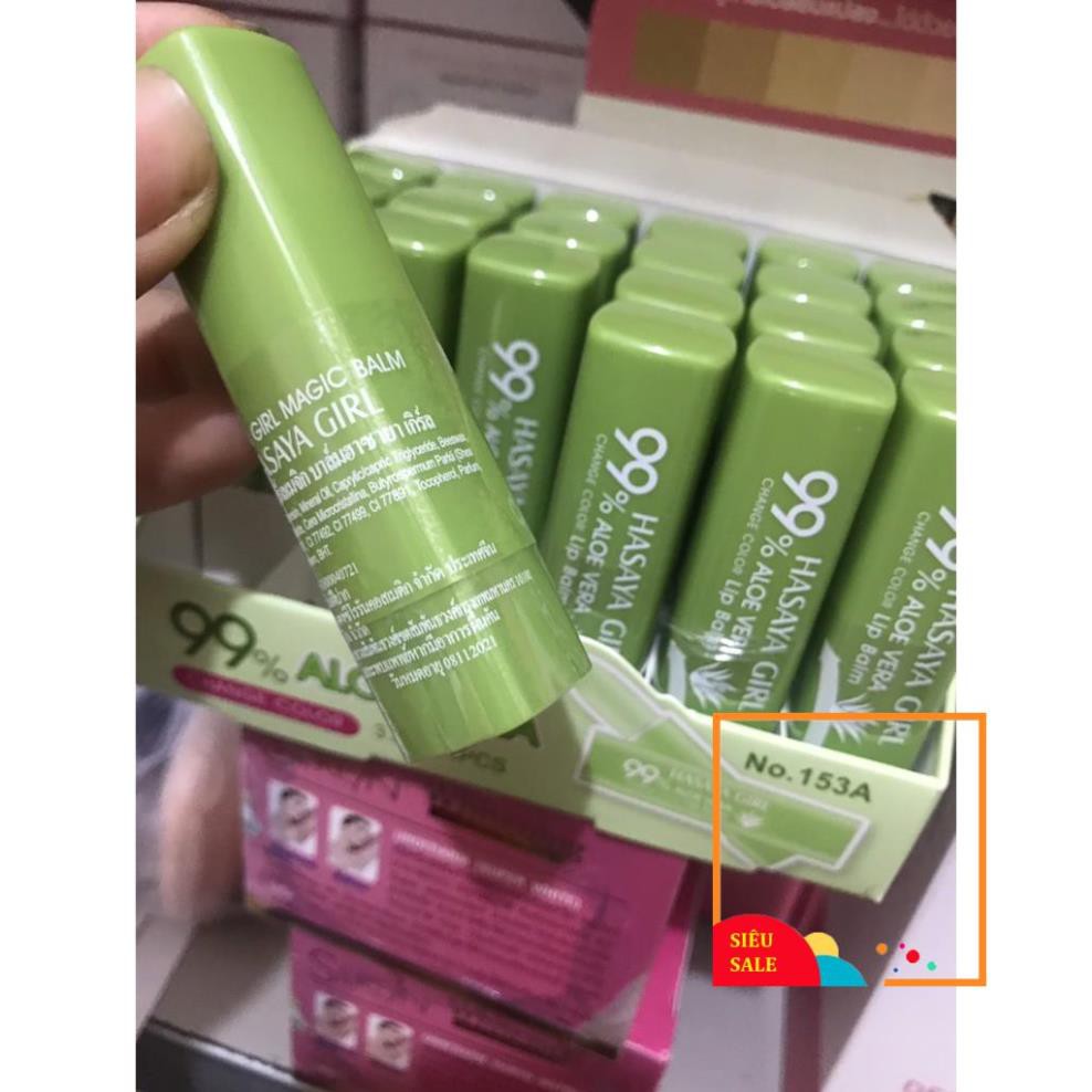 Son dưỡng môi Nha đam Hasaya Girl Aloe Vera 99% Thái Lan