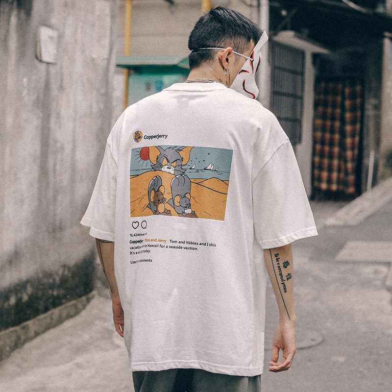 Áo Thun Nam Nữ UNISEX Tay Ngắn Cổ Tròn In Hình Hoạt Hình 2020 | BigBuy360 - bigbuy360.vn