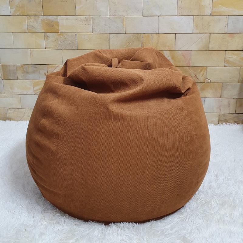 Ghế Lười Hạt Xốp 3ii Home 2 Lớp Cao Cấp Size L 100x120cm Vải Nhung Gân Hạt Xốp EPS 2mm 3mm Nhẹ Nhàng Êm Ái