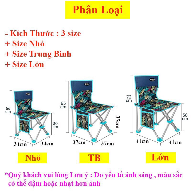 [Hàng Đẹp _Gía Tốt]Ghế Dã Ngoại  Ghế Xếp, Câu Cá Gấp Gọn Tiện Lợi Bền Đẹp