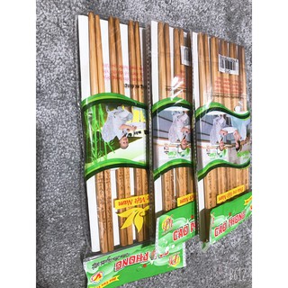 Bộ 10 đôi đũa tre hoa văn cao cấp Cao Phong - Hàng Việt Nam 4.0