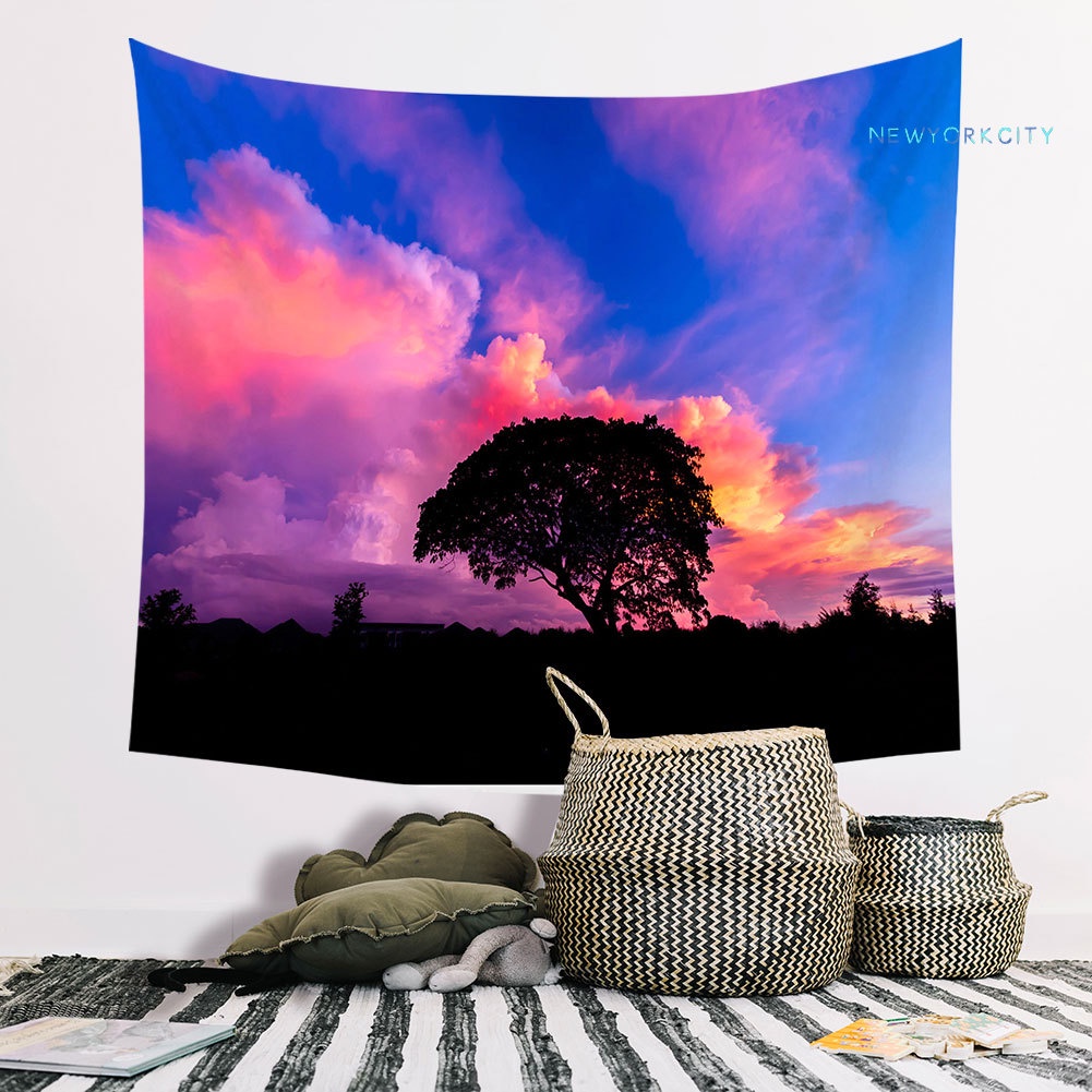 Thảm Treo Tường In Hình Phong Cảnh Núi Non Độc Đáo