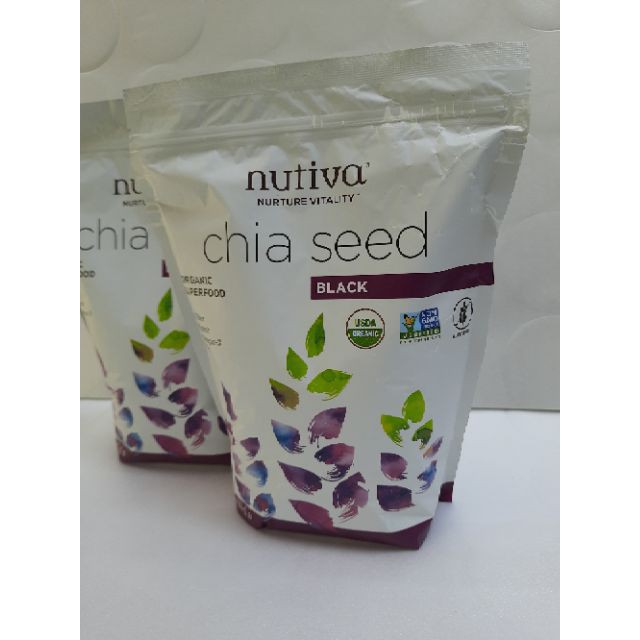 Hạt Chia Nutiva Organic Chia Seed 907g Hàng USA Xách Tay 💝FREESHIP💝 Hat Chia Organic Nuvita Cao Cấp Nhập Khẩu USA HCM