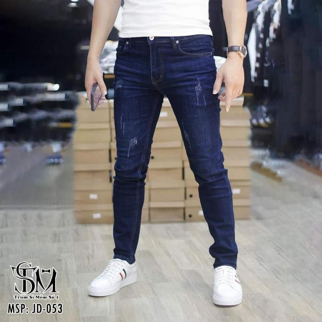 Quần jean nam MH màu xám chất vải co giãn tốt,mẫu đơn giãn dể phối đồ JN456