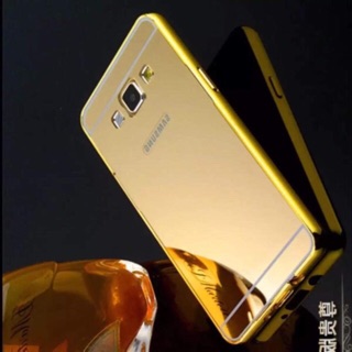 Ốp lưng tráng gương viền kim loại dành cho Samsung Galaxy J5 Prime