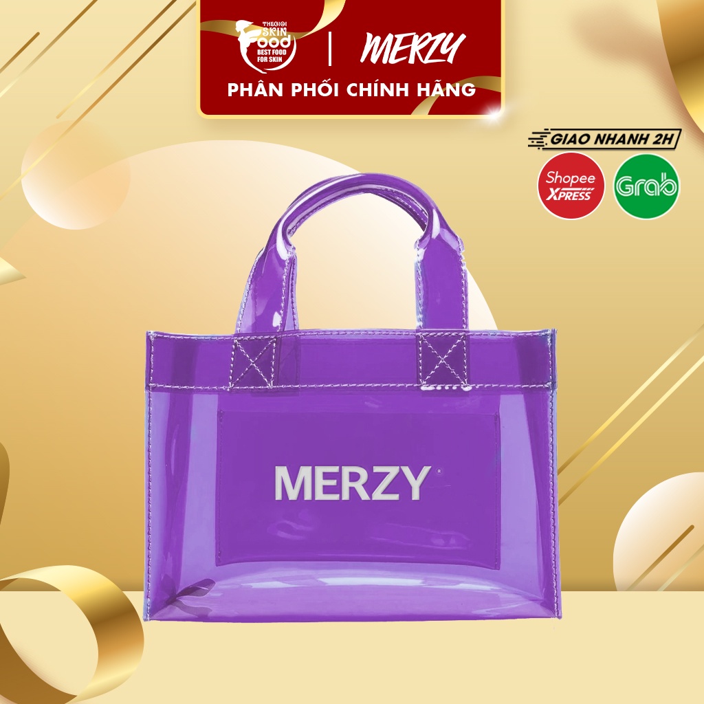 [HB GIFT] Túi Đựng Mỹ Phẩm Trong Suốt Chống Thấm Nước Merzy Soft Touch