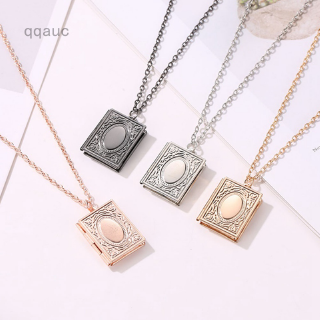 Vòng cổ dây xích mặt sách mề đay với khung ảnh nổi cho nữ