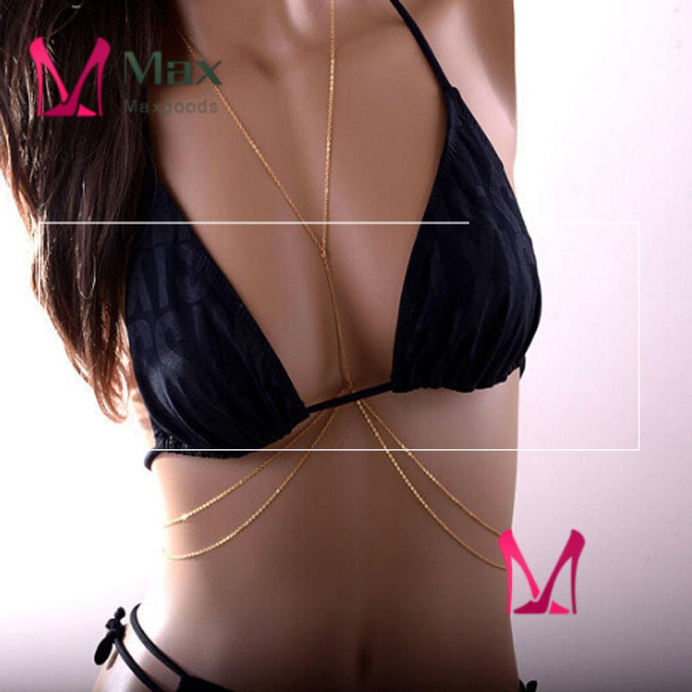 Áo Ngực Kiểu Dây Xích Thời Trang Quyến Rũ Cho Nữ|Dây Đeo Trang Sức Bikini Nhiều Màu Sắc