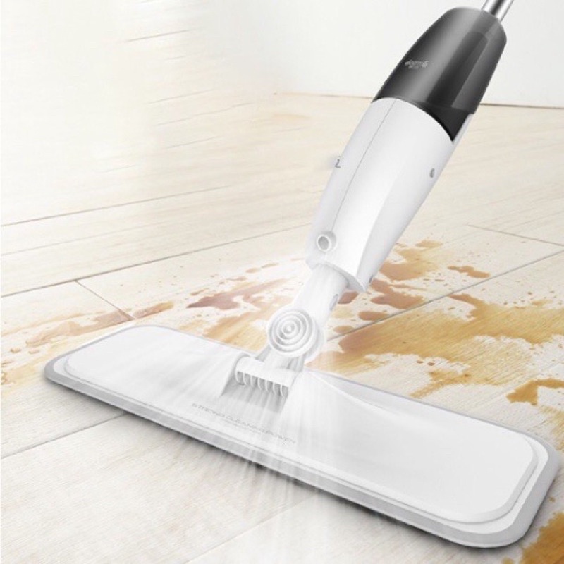 Chổi Lau Nhà Phun Sương Xoay 360 , Cây Lau Nhà Tự Vắt Thông Minh Phun Sương 88326