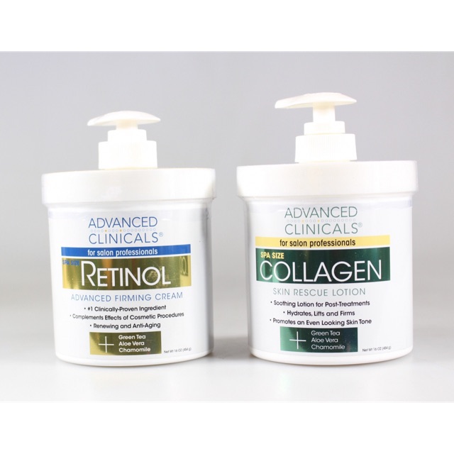 🎊🎊🎊Kem Dưỡng Da Chống Lão Hóa Advanced Clinicals Retinol Advanced Firming Cream (454g)