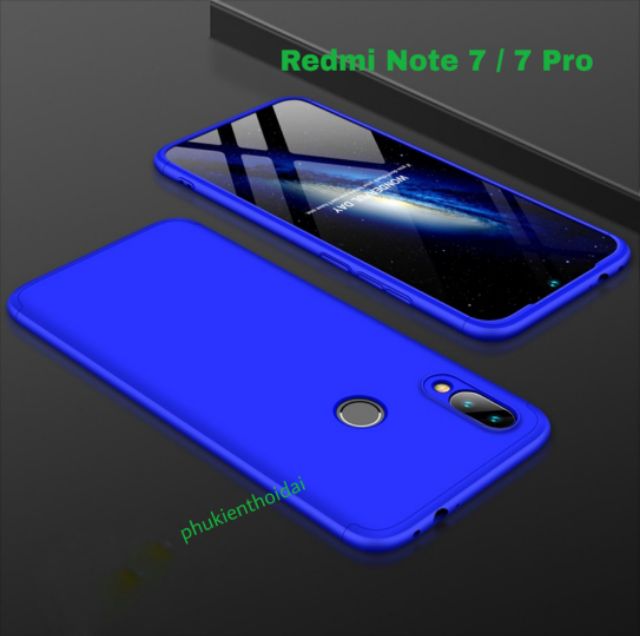 Ốp lưng Xiaomi Redmi Note 7 / 7 Pro 3 mảnh bảo vệ 360 độ hiệu GKK cao cấp