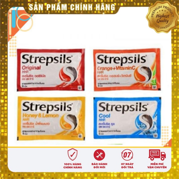 [Chính hãng] Viên Ngậm STREPSILS Kháng Khuẩn Giảm Ho (2 viên)  Date mới