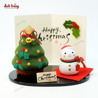 Chrismas Cây thông Người tuyết 8.5cm - Yakushigama Nhật Bản