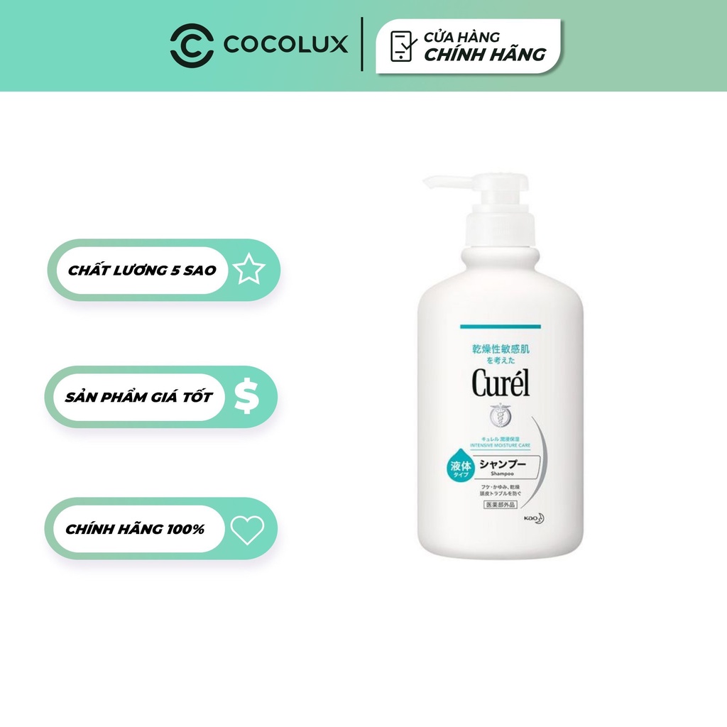 Dầu Gội CUREL Cấp Ẩm Chuyên Sâu 420ml