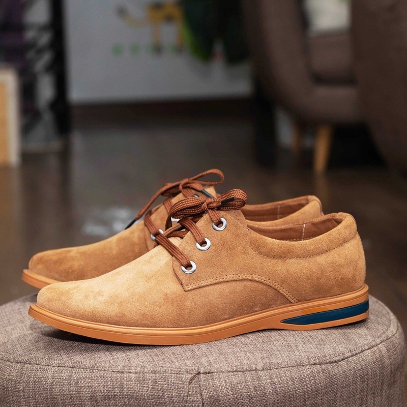 [Da Thật 100%] Giày Đốc nam da lộn giá tại xưởng sản xuất.