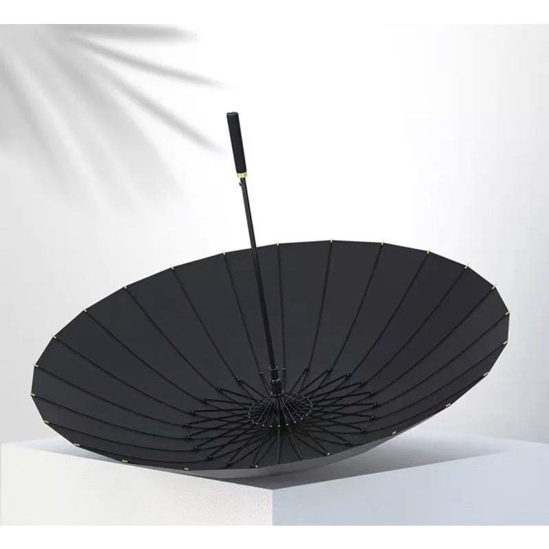 Dù Che Mưa Nắng 24 Xương Cán Dài Thẳng Cỡ Lớn Chống Gió Tiện Dụng