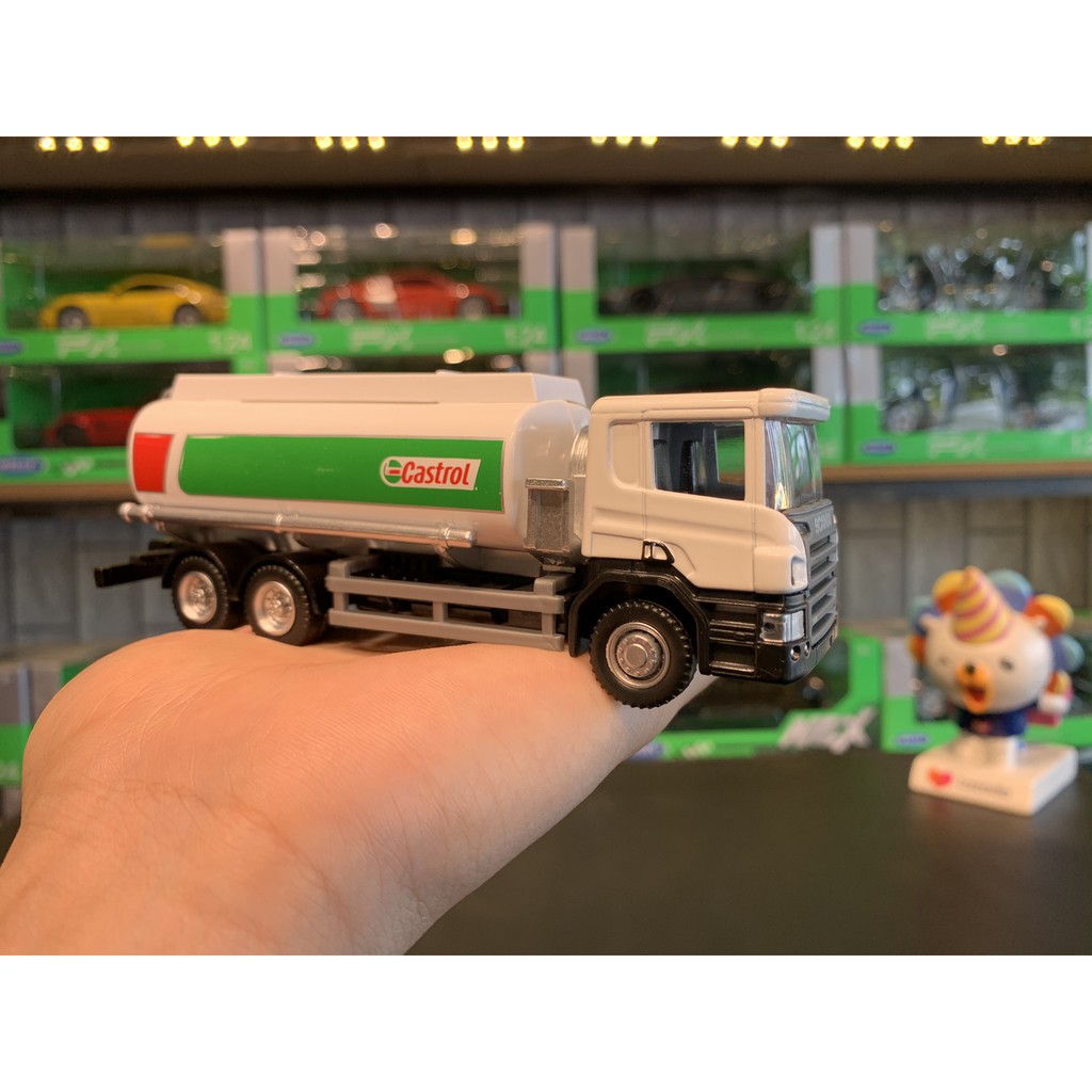 Mô hình hợp kim xe tải chở dầu SCANIA tỉ lệ 1:64