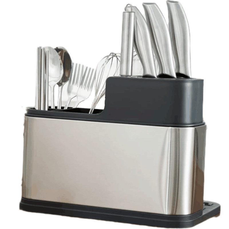 A - LIFE Giá Đỡ Dao / Dao Bằng Thép Không Gỉ Tiện Dụng Cho Nhà Bếp