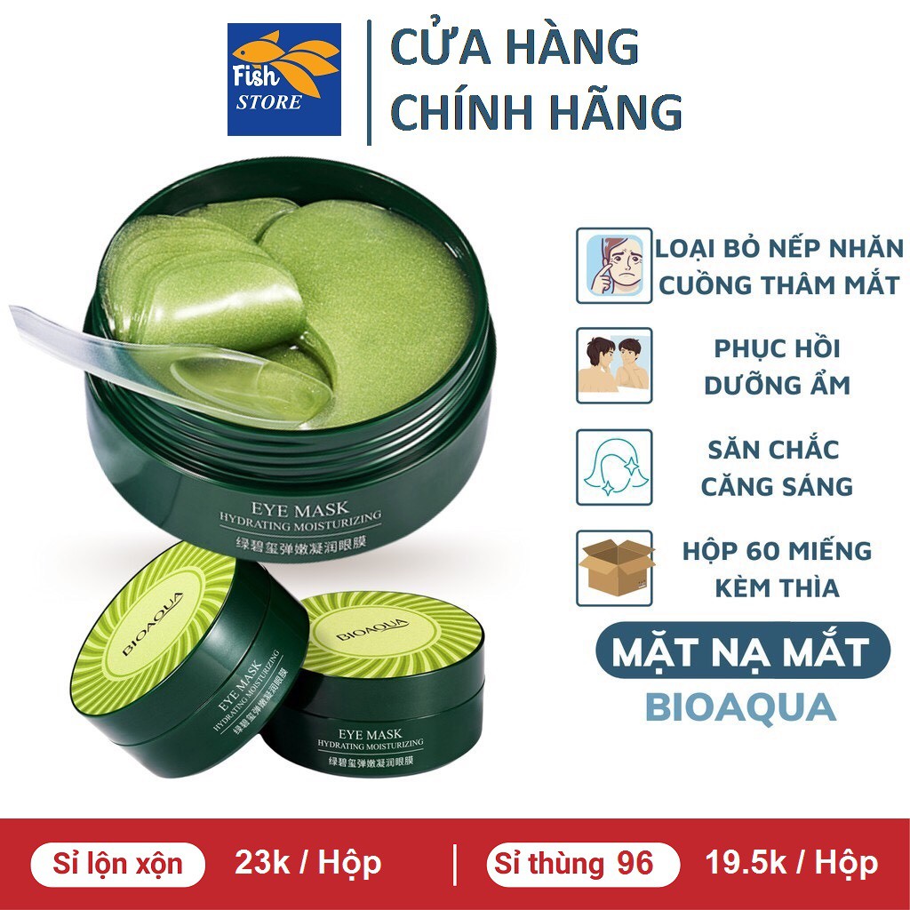 Hộp Mặt Nạ Mắt Bioaqua Chiết Xuất Tảo Biển Dưỡng Ẩm Làm Mịn Và Săn Chắc Da Giảm Quầng Thâm Bọng Mắt | BigBuy360 - bigbuy360.vn