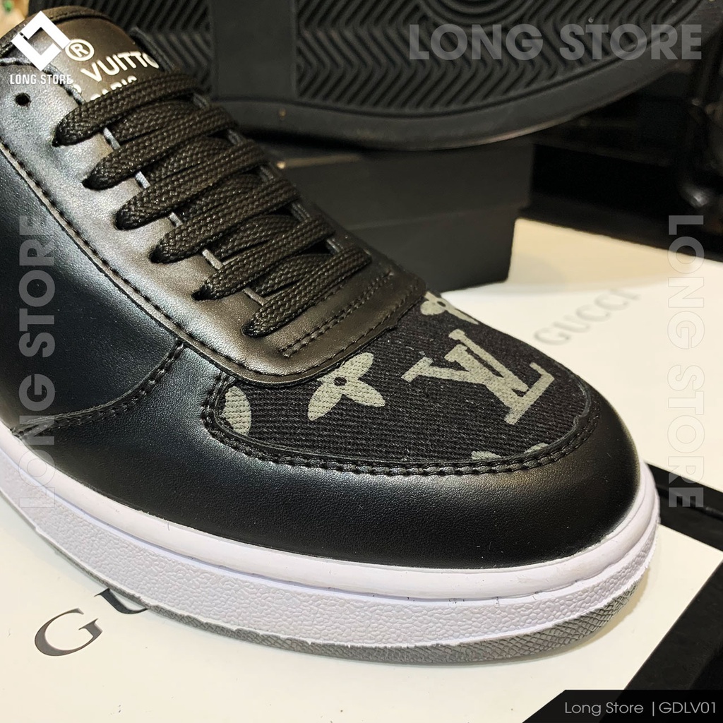 Giày thể thao nam đẹp họa tiết trẻ trung sneaker đế cao chất da cao cấp tăng chiều cao 3cm LONGSTORE GDLV01-04