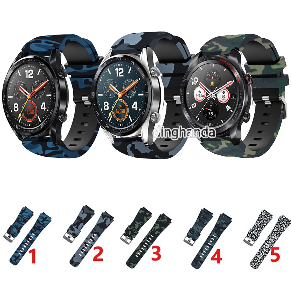 Dây đeo silicon rằn ri cho đồng hồ thông minh Huawei Watch GT 2 GT2e GT2 Pro