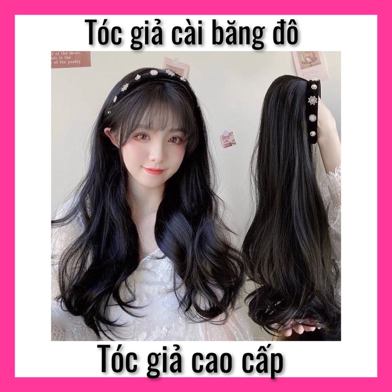 Tóc giả kèm theo băng đô cài tóc   ❇️freeship ❇️