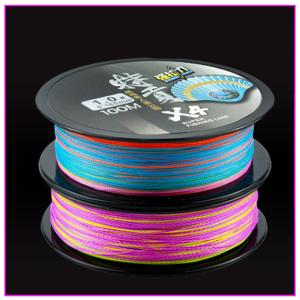 Cuộn Dây Câu Cá 4 Sợi PE Siêu Chắc X4 100M