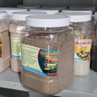 Bột gạo lức mè đen nhà làm Hộp 1KG BỘT GẠO LỨC MÈ ĐEN RỬA SẠCH RANG XAY