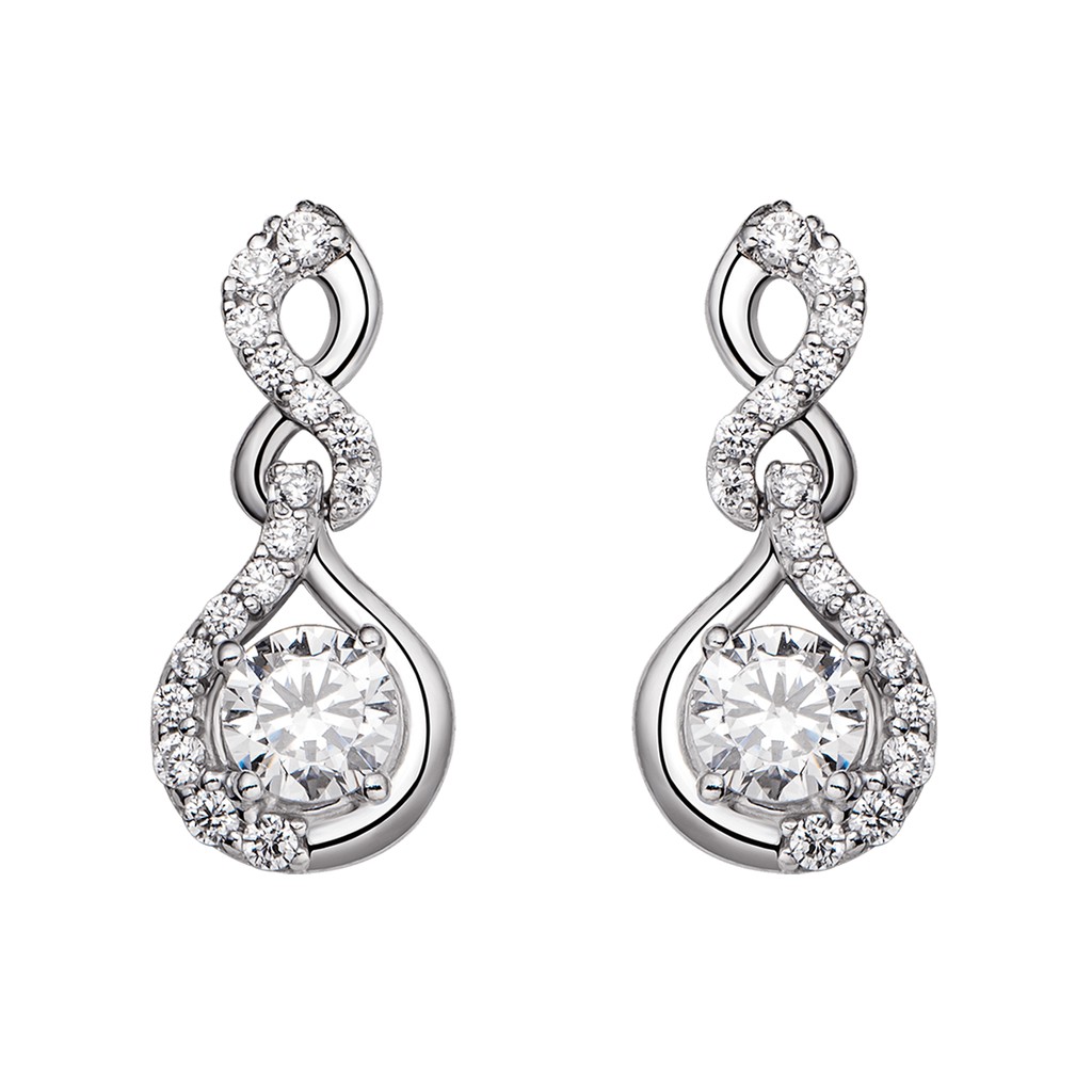 Bông tai Bạc đính đá CZ PNJSilver XMXMK000185