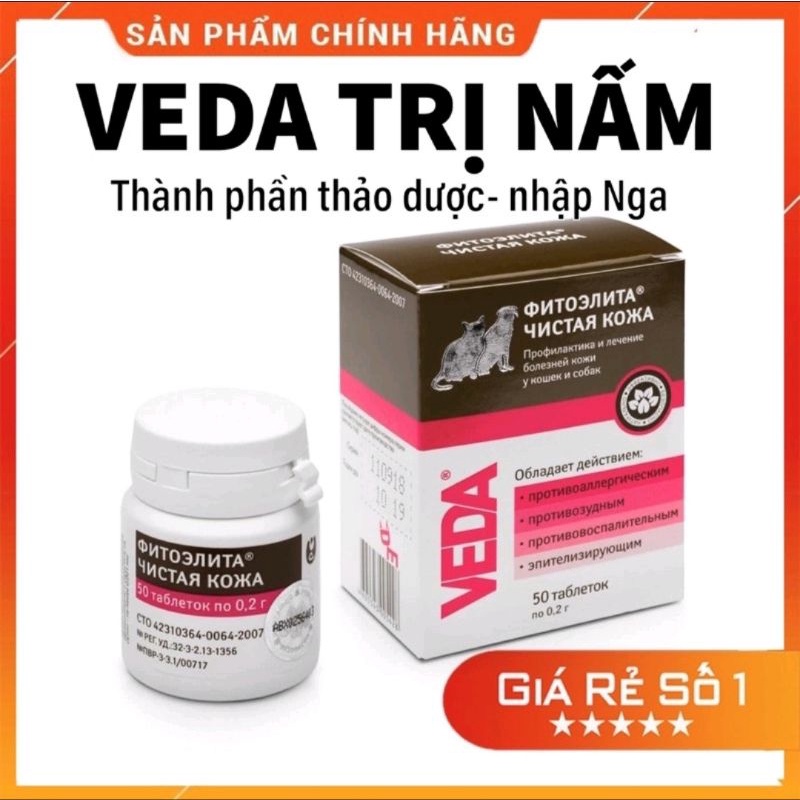 VEDA hỗ trợ nấm trên chó mèo