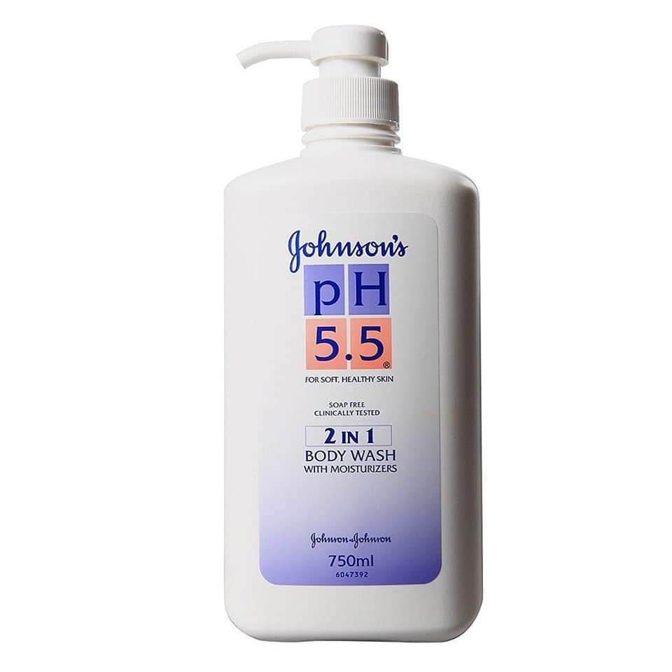 Sữa tắm dưỡng ẩm da Johnsons pH 5.5 2in1 Body Wash 750ml (Thái Lan)