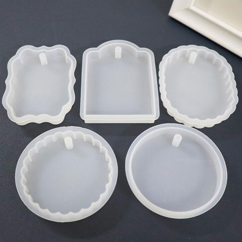 Bộ 12 Khuôn Silicone Làm Móc Khóa Hình Học