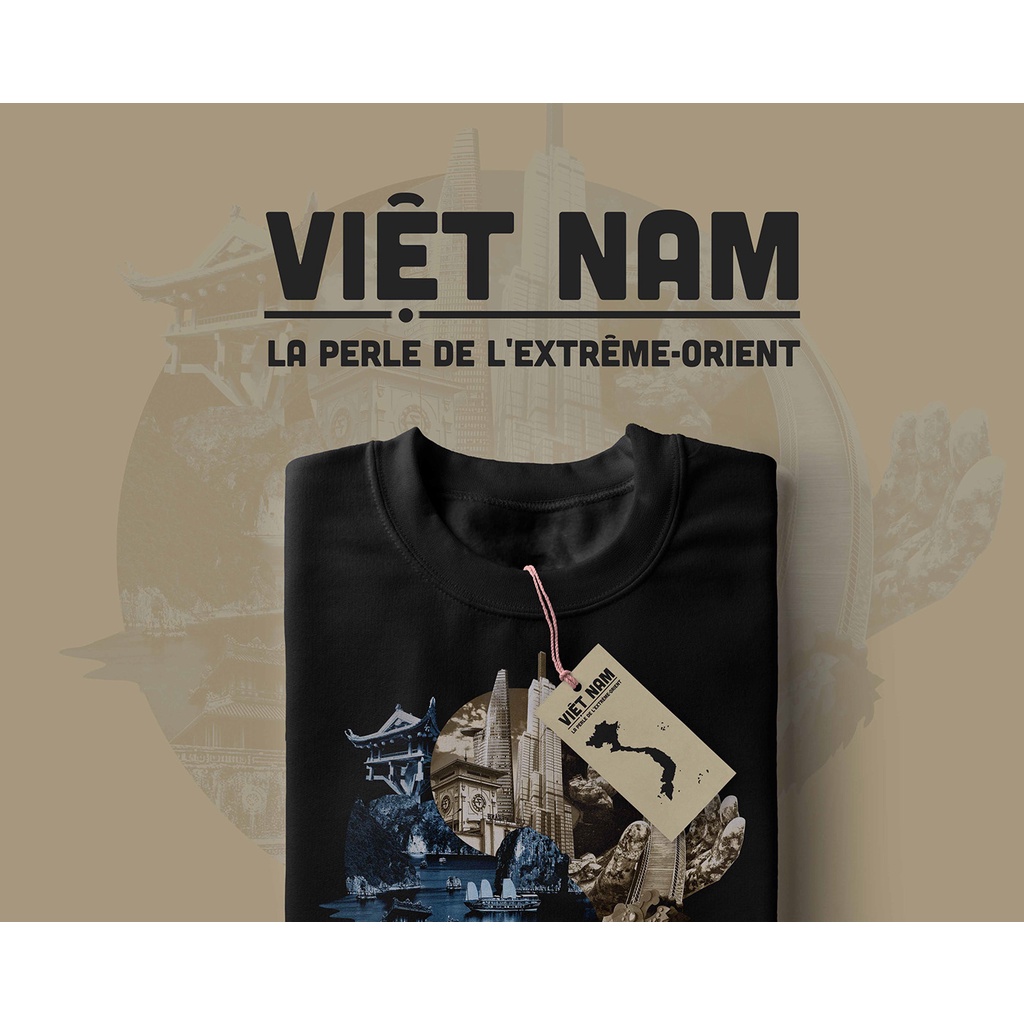 Áo Thun Việt Nam 3 Màu Trắng Đen Kem Việt Nam Oversize Unisex Độc Quyền tại Alvazone