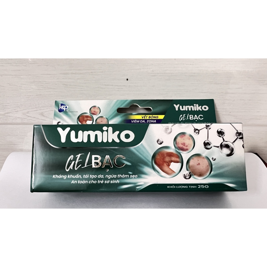Gel nano bạc Yumiko kết hợp thảo dược bôi da viêm da chân tay miệng thủy đậu zona vết bỏng.suckhoechomoinha