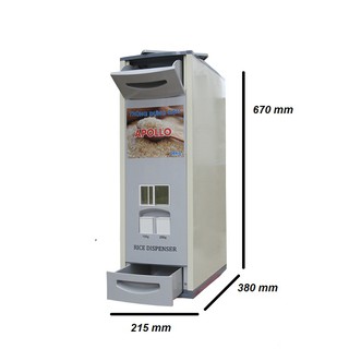 Thùng đựng gạo thông minh Apollo 28kg