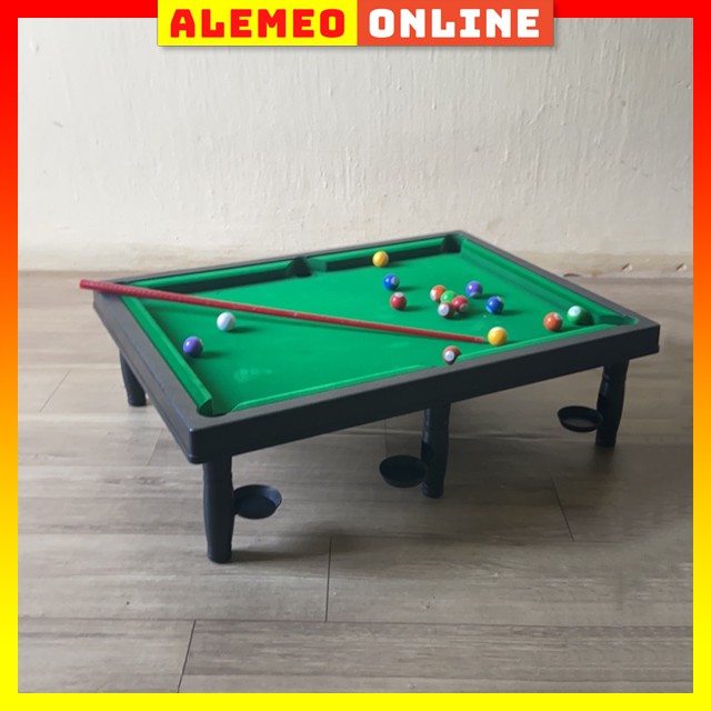 Bàn bida mini 15 bi số cho trẻ em, đồ chơi bi-a, billiard cho bé trai, bé gái - Alemeo Online