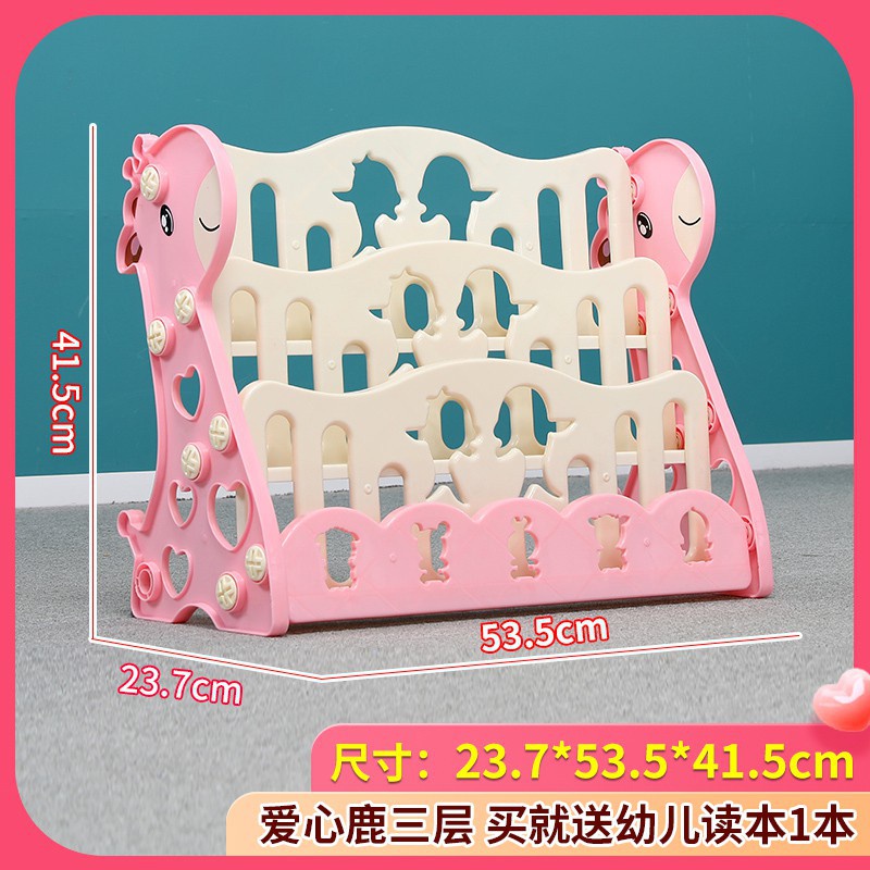 Kệ sách nhiều tầng hình hươu cho bé