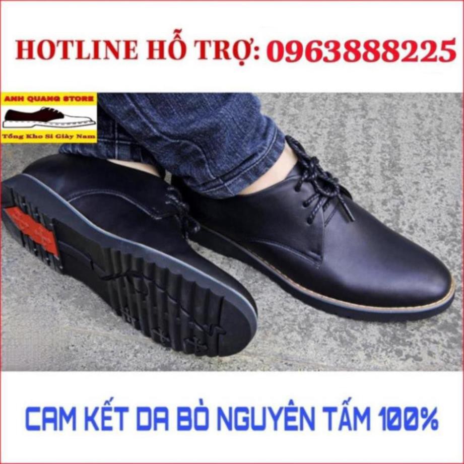 [Sale 3/3]Giày da nam buộc dây cao cấp da bò thật phong cách mạnh mẽ năng động GN020 -pi9 *