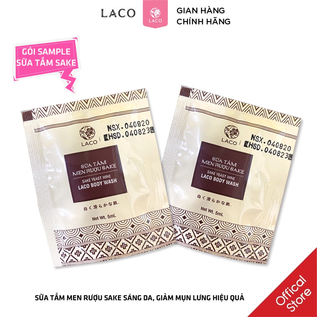 [Quà Tặng] Gói Sample Sữa Tắm Sake